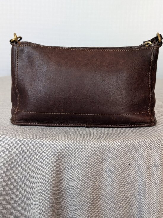 Vintage Coach Bleecker Demi Zip Brown Leather USA Made Style 9311 - Picture 2 of 9